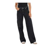 Only - Jeans avec fermeture éclair et bouton avec poches multiples - Femme - Jeans - Noir - Taille: W27 L32