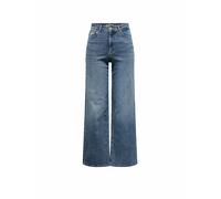 ONLY Jean à Jambe Large ONLMADISON Taille Haute Wide Leg Fit Jeans Special Blue Grey Denim S 30 Special Blue Grey Denim S / L30