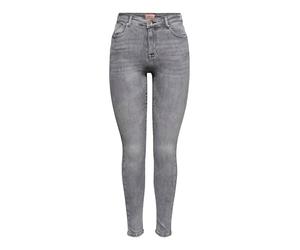 Only Jeans Coupe Slim OnlPower Life Mid Push Up pour Femme, Gris Denim, M