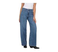 Only - Jeans Droits Taille Haute - Femme - Jeans - Bleu - Taille: 40 FR L32
