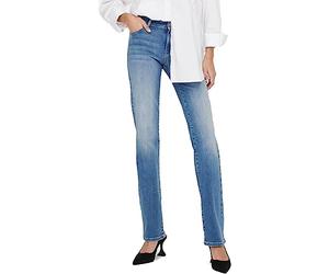 ONLY Jeans Onlalicia pour Femme, Coupe Droite, Taille Moyenne, Coupe Droite, Denim Bleu médium, 25W / 32L