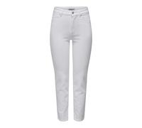 ONLY ONLEMILY Stretch HW St AK DNM CRO790NOOS Jeans, Blanc, 32W x 32L Femme