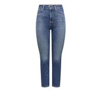 ONLY Onlemily Icon Hw STR Ank DNM Cro306 Noos Jeans, Denim Bleu médium, 31W / 32L Femme
