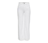 ONLY Jeans ONLJUICY pour Femme, Coupe Large, Taille Haute, Coupe Large, Blanc., 31W / 32L