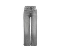 ONLY Jean à Jambe Large ONLMADISON Taille Haute Wide Leg Fit Jeans Light Grey Denim XL 32 Light Grey Denim XL / L32