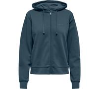 Only Joni Vie Brush Zip Complet Hoody Bleu M