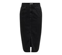 Only Jupe en Jean pour Femme, Noir délavé, S