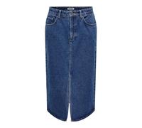 Only - Jupe Longue en Coton Bleu - Femme - Jupes - Bleu - Taille: 36 FR