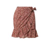 ONLY Jupe 'Olivia' écru / rouge rouille / noir, Taille 42