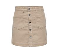 ONLY Mini Jupe Onlamazing Hw côtelée PNT Noos pour Femme, Goat, L