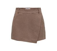 ONLY Jupe 'ONLLETTIE' chocolat / brocart / noir, Taille 42