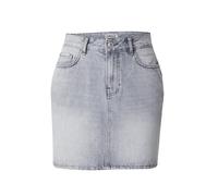 ONLY Onlstella Short Skirt DNM Azg Noos Passants de Ceinture, Jupe en Jean avec Poches arrière, Gris Clair Denim, M Femmes