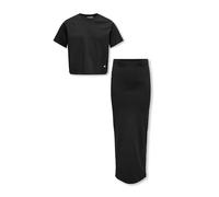 ONLY Kogsilvina Ensemble haut et jupe midi SWT