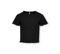 Only KONNELLA S/S O-Neck Top Noos JRS T-Shirt, Noir, 110 cm/116 cm Garçon
