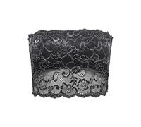ONLY Lace Glitter Top Acc Onlchloe Haut Bandeau en Dentelle pailletée, Noir, M Femmes