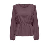 ONLY Lace Onlmette L/S Dentelle Détail Peplum Top WVN Femme