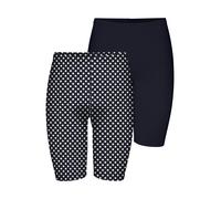 ONLY Leggings 'ONLLIVE LOVE' bleu marine / blanc, Taille XS