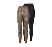 ONLY Leggings 'ONLLIVE LOVE' écru / brocart / noir, Taille XS