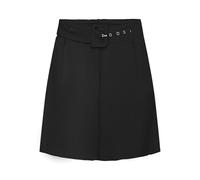 ONLY Linen Buckle Onljakiri Short à Boucle en Lin Ptm, Noir, L Femmes
