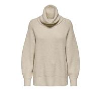 ONLY Loose Rollneck KNT Onlwhitney Ls Pull Ample à col roulé, Pumice Stone, XS Femme