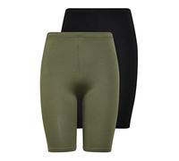 ONLY Lot de 2 Shorts de Cyclisme pour Femme, Noir/Pack : Kalamata, XS
