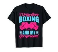 Only Love Boxing & My Girlfriend Gants de Boxe T-Shirt Graphique avec Valeur