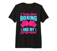 Only Love Boxing & My Girlfriend Gants de Boxe T-Shirt Haut de Gamme