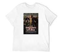 Only Lovers Left Alive Movie Jim Jarmch All Unisex T-Shirt Printed Tee Graphic Top Men White Shirt XL