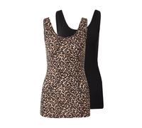 ONLY Maillot de corps 'ONLLive Love' crème / brocart / noir, Taille S