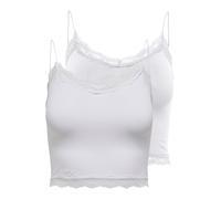ONLY Maillot de corps 'ONLVICKY' blanc, Taille S-M