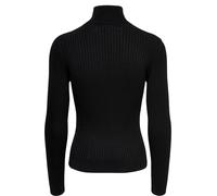 ONLY Damen Struktur Rollkragen Pullover Rundhals Feinstrick Sweater Stretch Oberteil ONLKAROL Noos, Farben:Schwarz, Größe:M