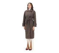 Only - Manteau Long Croisé - Femme - Manteaux - Brun - Taille: 42 FR