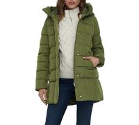 ONLY Manteau matelassé ONLLina pour femme - Veste longue avec capuche, Winter Moss., S