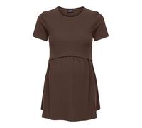 Only Maternity T-shirt 'OLMMalaya' chocolat, Taille XXL