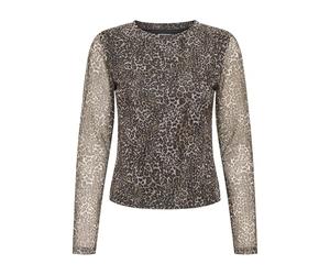 ONLY Mesh Top Onlnova L/S Haut en Maille, Sierra, XS Femmes