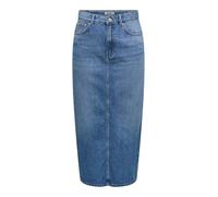 ONLY Midi Back Slit Skirt Onllumi DNM Pimnoos Jupe Fendue dans Le Dos, Denim Bleu médium, L Femmes