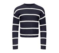 Only Mini Pull-over 'KMGFranca' bleu foncé / blanc, Taille 116