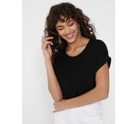 ONLY Onlmoster S/s O-Neck Top Noos JRS T-Shirt, Noir (Black Detail: Solid Black), 44 (Taille Fabricant: X-Large) Femme