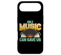 Only Music Can Save Us Vintage Vinyl Record Design années 70 Vibes Coque pour iPhone Air