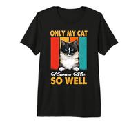 Only My Cat Knows Me So Well Vintage Ragdoll Cats Lover T-Shirt Haut de Gamme