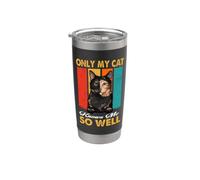 Only My Cat Knows Me So Well Vintage Tortoiseshell Cats Gobelet isotherme en acier inoxydable double paroi