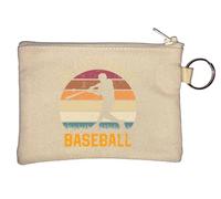 Only My Favorite Baseball Faded Retro Poster Strike Graphic Porte-monnaie Beige