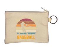 Only My Favorite Baseball Vintage Poster Strike Out Porte-monnaie Beige