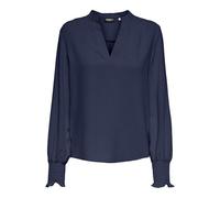Only Haut à col en V pour femme Noos WVN Mette bleu marine Taille XS