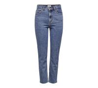 ONLY NOS Onlemily Hw St Raw JNS DB Mae 0005 Noos, Jean Droit Femme, Bleu (Dark Blue Denim Dark Denim), W29/L32 (Taille Fabricant: 29)