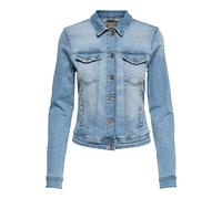 ONLY NOS Onltia DNM Jacket BB LB Bex179 Noos, Veste en Jean Femme, Bleu (Light Blue Denim Light Denim), 38 (Taille Fabricant: 36.0)