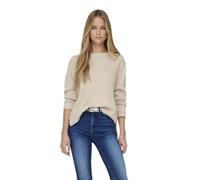 ONLY O-Neck Pullover Onlluna Ls Pull à col Rond KNT Nca, Bouleau, M Femme