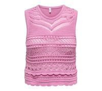 ONLY O-Neck Top KNT Onlpaula SL Haut à col Rond, Rose Fuchsia, S Femmes