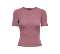 ONLY O-Neck Top Onlnicole Life SS Haut à col Rond Scallop JRS Femme