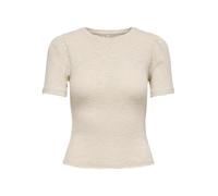ONLY O-Neck Top Onlnicole Life SS Haut à col Rond Scallop JRS Femme | Coupe normale, manches courtes, décontracté, à max. Lavage en cycle délicat à 30 °C